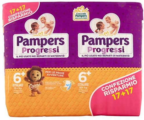 Pampers Pannolini Progressi XLTaglia 6, 36 Pezzi 1633 g