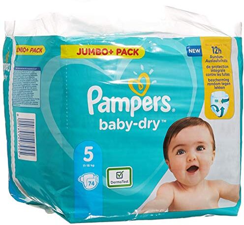 Pampers Baby-Dry Pannolini per pannolini, confezione da 2