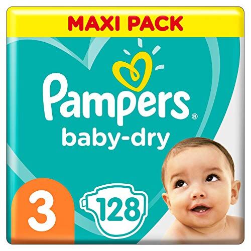 Pampers Baby-Dry Size 3 A 12 Ore Di Protezione, Per 6-10Kg 2680 Gr