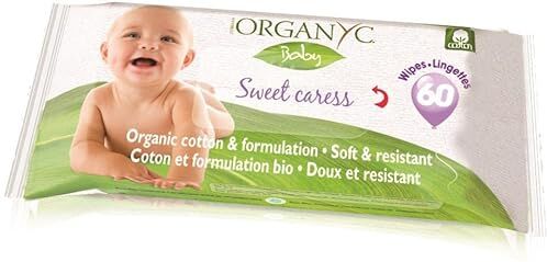 Organyc Organic Baby Wipes 60 wipes per pack