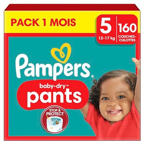 Pampers Baby-Dry Pants Maat 5 (12-17kg) 160 Luierbroekjes Maandbox