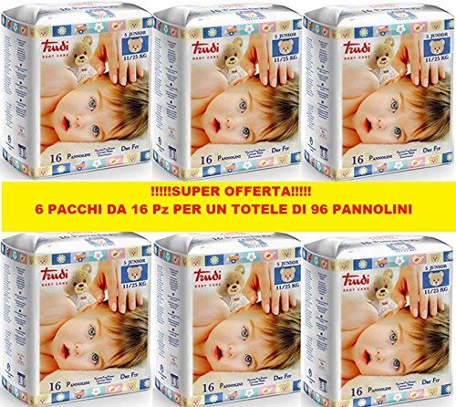 Trudi PANNOLINI  BABY CARE JUNIOR 11/25 Kg CONFEZIONE 6 PZ