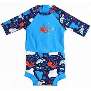 Splash About Happy Nappy Tuta da sole con pannolino da bagno, Under the Sea, 6-14 Mesi Splash About Happy Nappy Tuta da sole con pannolino da bagno, Under the Sea, 6-14 Mesi