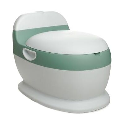 Thermobaby Mini water verde salvia Vasino per bambini con suono dello sciacquone Water per bambini Educazione al vasino Batterie incluse Da 18 mesi in su Thermobaby Mini water verde salvia Vasino per bambini con suono dello sciacquone Water per bambini Educazione al vasino Batterie incluse Da 18 mesi in su