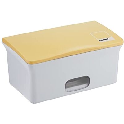 Ubbi Dispenser per salviette per bambini, Dispenser per salviette con piastra pesante, Sigilli in gomma e finestra trasparente, Pantone Yellow Ubbi Dispenser per salviette per bambini, Dispenser per salviette con piastra pesante, Sigilli in gomma e finestra trasparente, Pantone Yellow