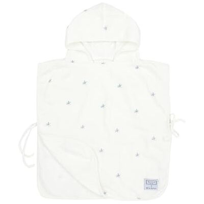 MEYCO Baby X Mrs.Keizer Poncho da bagno in mussola Ibiza, in bambù e cotone, ipoallergenico, morbido come la seta, ad asciugatura rapida, adatto per 3-5 anni, denim MEYCO Baby X Mrs.Keizer Poncho da bagno in mussola Ibiza, in bambù e cotone, ipoallergenico, morbido come la seta, ad asciugatura rapida, adatto per 3-5 anni, denim
