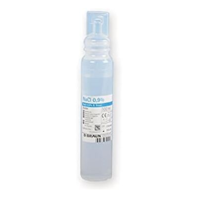 Braun Soluzione Salina Sterile Ecolav, 100 ml, Confezione da 20 Pezzi Braun Soluzione Salina Sterile Ecolav, 100 ml, Confezione da 20 Pezzi