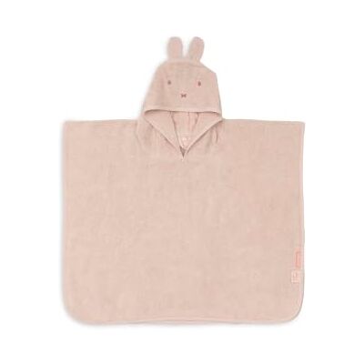 Jollein Poncho da bagno per bambini e neonati, 100% spugna di cotone, con cappuccio, morbido e assorbente, 65 x 62 cm, Miffy Silk Rose Jollein Poncho da bagno per bambini e neonati, 100% spugna di cotone, con cappuccio, morbido e assorbente, 65 x 62 cm, Miffy Silk Rose