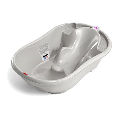 OKBABY Onda Vaschetta dal Design Ergonomico per il Bagnetto del Neonato 0-12 Mesi Grigio OKBABY Onda Vaschetta dal Design Ergonomico per il Bagnetto del Neonato 0-12 Mesi Grigio