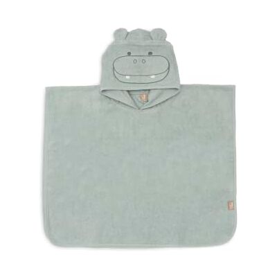 Jollein Poncho da bagno per bambini e neonati, 100% spugna di cotone, con cappuccio, morbido e assorbente, 75 x 75 cm, ippopotamo Happy Misty Green Jollein Poncho da bagno per bambini e neonati, 100% spugna di cotone, con cappuccio, morbido e assorbente, 75 x 75 cm, ippopotamo Happy Misty Green