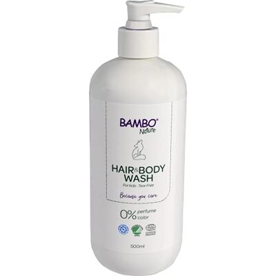 Bambo Nature Shampoo e bagnoschiuma per bambini, lavaggio da bagno per bambini con etichetta ecologica per pelli sensibili, shampoo per bambini senza lacrime, detergente biologico e vegano per bambini Bambo Nature Shampoo e bagnoschiuma per bambini, lavaggio da bagno per bambini con etichetta ecologica per pelli sensibili, shampoo per bambini senza lacrime, detergente biologico e vegano per bambini