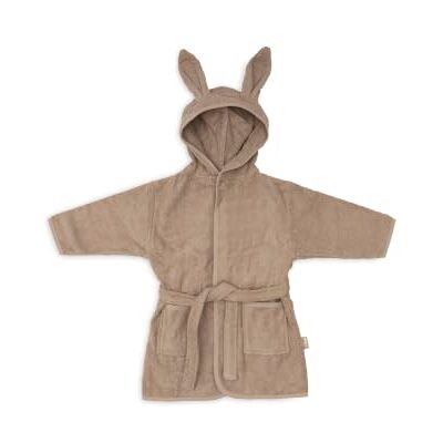 Jollein Accappatoio per bambini da 1 a 2 anni, 100% spugna di cotone, con cappuccio e cintura, morbido e assorbente, certificato Oeko-Tex, colore caffè latte Jollein Accappatoio per bambini da 1 a 2 anni, 100% spugna di cotone, con cappuccio e cintura, morbido e assorbente, certificato Oeko-Tex, colore caffè latte