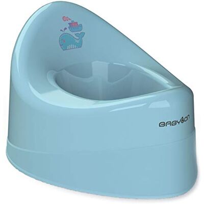 BABYLON Shell Vasino Bambini antiscivolo, Vasino WC, da 1 anno, Blu BABYLON Shell Vasino Bambini antiscivolo, Vasino WC, da 1 anno, Blu