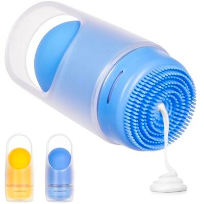 Ubbi Sunsqueeze Sunscreen Applicator, Refillable Roll On, Soft Silicone Bristles for Baby and Toddlers, Easy to Clean, Dishwasher Safe, Holds 3.38 Fluid Oz, Kids Summer Camp, Blue & Yellow Ubbi Sunsqueeze Sunscreen Applicator, Refillable Roll On, Soft Silicone Bristles for Baby and Toddlers, Easy to Clean, Dishwasher Safe, Holds 3.38 Fluid Oz, Kids Summer Camp, Blue & Yellow