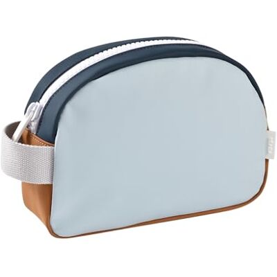 Béaba , Borsa da toilette per bambini e ragazzi, impermeabile, grande capacità 2,5L, ampia apertura con cerniera, etichetta con nome, effetto gomma, Faro, blu notte Béaba , Borsa da toilette per bambini e ragazzi, impermeabile, grande capacità 2,5L, ampia apertura con cerniera, etichetta con nome, effetto gomma, Faro, blu notte