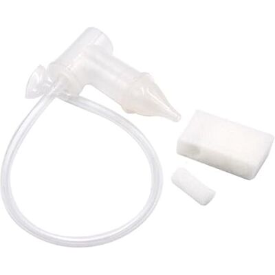 Tenscare Aspiratore nasale Aiuta a liberare il naso chiuso del bambino e rimuove il moccio. Viene fornito con filtri riutilizzabili e puliti. Tenscare Aspiratore nasale Aiuta a liberare il naso chiuso del bambino e rimuove il moccio. Viene fornito con filtri riutilizzabili e puliti.