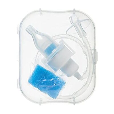 Nuby Dr. Talbot's Breathe-EEZ Aspiratore nasale infantile con custodia da viaggio, facile da pulire, senza BPA, in movimento, 4 filtri inclusi Nuby Dr. Talbot's Breathe-EEZ Aspiratore nasale infantile con custodia da viaggio, facile da pulire, senza BPA, in movimento, 4 filtri inclusi