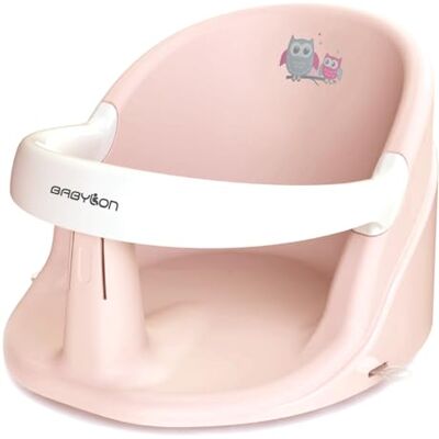 BABYLON Nemo Sedile Bagnetto Neonato, ventose, 6M+, Rosa/Bianco BABYLON Nemo Sedile Bagnetto Neonato, ventose, 6M+, Rosa/Bianco