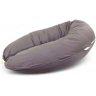 HOBEA-Germany Cuscino per allattamento 190 cm x 76 cm XXL Cuscino per la gravidanza Cuscino per chi dorme sul fianco con rivestimento in cotone biologico (antracite) HOBEA-Germany Cuscino per allattamento 190 cm x 76 cm XXL Cuscino per la gravidanza Cuscino per chi dorme sul fianco con rivestimento in cotone biologico (antracite)
