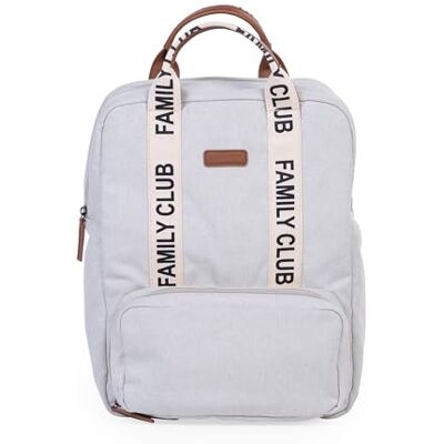Childhome , Zaino fasciatoio Family Bag Club, Grande capacità, Multifunzionale, Fasciatoio incluso, 11 scomparti, Tasche isolate, Passaggio per trolley, Gancio per passeggino, 20,5L, Ecru Childhome , Zaino fasciatoio Family Bag Club, Grande capacità, Multifunzionale, Fasciatoio incluso, 11 scomparti, Tasche isolate, Passaggio per trolley, Gancio per passeggino, 20,5L, Ecru