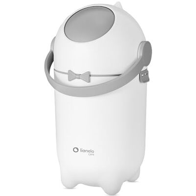 lionelo PUREBIN Mangiapannolini Universale che non lascia uscire gli odori, per sacchetti universali senza ricariche costose, bidone pannolini per neonati, uso con una mano, 10 l (Bianco) lionelo PUREBIN Mangiapannolini Universale che non lascia uscire gli odori, per sacchetti universali senza ricariche costose, bidone pannolini per neonati, uso con una mano, 10 l (Bianco)