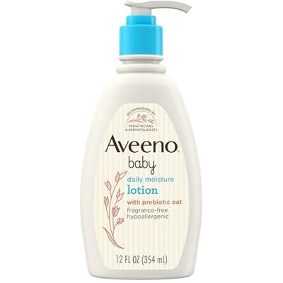 Johnson & Johnson Aveeno Baby Daily Moisture Lotion 12 oz. Johnson & Johnson Aveeno Baby Daily Moisture Lotion 12 oz.