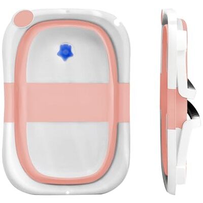 LANTUS Vaschetta Bagnetto Neonato Pieghevole Dalla Nascita Piedini Antiscivolo Grande Capacità Vasca Neonato Bagnetto Pratica e Sicura-663 * 43 * 20 cm-rosa LANTUS Vaschetta Bagnetto Neonato Pieghevole Dalla Nascita Piedini Antiscivolo Grande Capacità Vasca Neonato Bagnetto Pratica e Sicura-663 * 43 * 20 cm-rosa