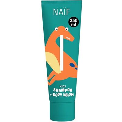 Naïf Shampoo e Docciaschiuma 2 in 1 per Bambini Deterge rapidamente Formula delicata 0% SLES Dermatologicamente testato Di origine naturale Naïf Shampoo e Docciaschiuma 2 in 1 per Bambini Deterge rapidamente Formula delicata 0% SLES Dermatologicamente testato Di origine naturale
