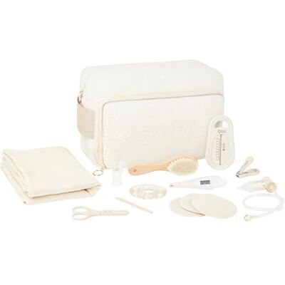 Babymoov Set per l'Igiene e Cura del Bambino, 11 Accessori Beige Kit Toilette Neonato con Taglia e Lima Unghie, Spazzola, Mussole Pochette Elegante Regalo Nascita Pratico per Viaggio Babymoov Set per l'Igiene e Cura del Bambino, 11 Accessori Beige Kit Toilette Neonato con Taglia e Lima Unghie, Spazzola, Mussole Pochette Elegante Regalo Nascita Pratico per Viaggio