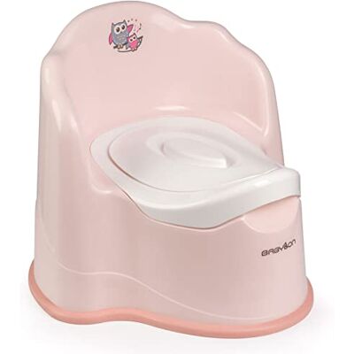 BABYLON Royal Vasino per bambini coperchio+bol, da 1 anno, Rosa BABYLON Royal Vasino per bambini coperchio+bol, da 1 anno, Rosa