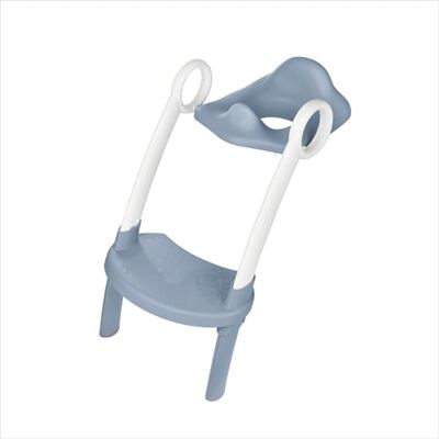 Rotho Babydesign TOP toilet trainer sedile per wc con scaletta, antiscivolo e regolabile in altezza vasino trainer per bambini, pieghevole, comodo e facile da pulire, blu Rotho Babydesign TOP toilet trainer sedile per wc con scaletta, antiscivolo e regolabile in altezza vasino trainer per bambini, pieghevole, comodo e facile da pulire, blu