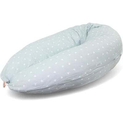 HOBEA-Germany Cuscino per allattamento 190 cm x 76 cm XXL Cuscino per la gravidanza Cuscino per chi dorme sul fianco con rivestimento in cotone biologico (Cuori verde pastello) HOBEA-Germany Cuscino per allattamento 190 cm x 76 cm XXL Cuscino per la gravidanza Cuscino per chi dorme sul fianco con rivestimento in cotone biologico (Cuori verde pastello)