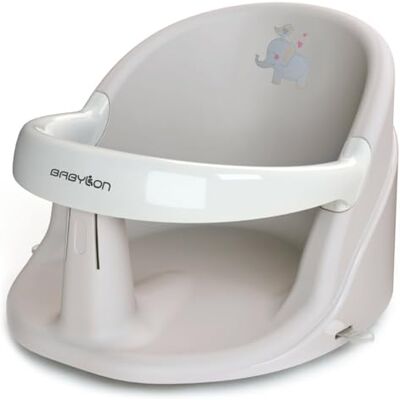 BABYLON Nemo Sedile Bagnetto Neonato, ventose, 6M+, Grigio/Bianco BABYLON Nemo Sedile Bagnetto Neonato, ventose, 6M+, Grigio/Bianco