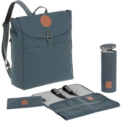 Lässig Zaino per pannolini con accessori Borsa per pannolini Borsa Fasciatoio/Backpack Adventure, Benzina Lässig Zaino per pannolini con accessori Borsa per pannolini Borsa Fasciatoio/Backpack Adventure, Benzina
