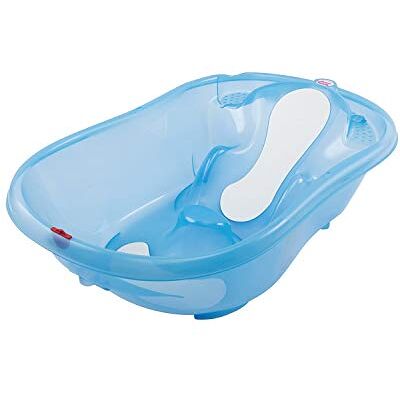 OKBABY Onda Evolution con Barre di Supporto Vaschetta dal Design Ergonomico per il Bagnetto del Neonato 0-12 Mesi Blu OKBABY Onda Evolution con Barre di Supporto Vaschetta dal Design Ergonomico per il Bagnetto del Neonato 0-12 Mesi Blu