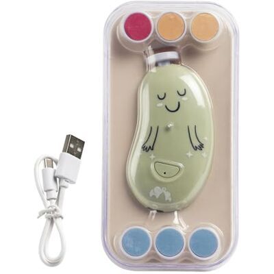 Bebeconfort Lima Elettrica per Unghie Neonato, Dalla Nascita, Neonati e Bimbi Piccoli, 7 Lime per Unghie di Varie Texture, Ricarica USB-C, 3 Velocità, Luce a LED Incorporata, Custodia Inclusa, Verde Bebeconfort Lima Elettrica per Unghie Neonato, Dalla Nascita, Neonati e Bimbi Piccoli, 7 Lime per Unghie di Varie Texture, Ricarica USB-C, 3 Velocità, Luce a LED Incorporata, Custodia Inclusa, Verde