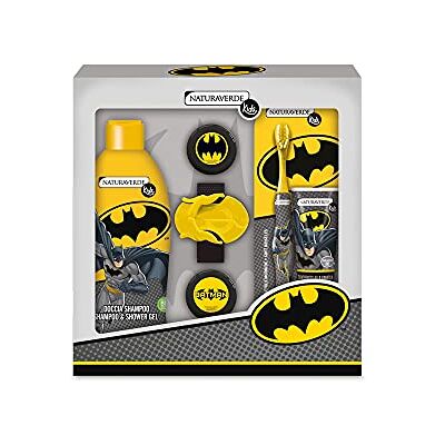 Naturaverde Kids Batman Regalo Set con Lancia Dischi Naturaverde Kids Batman Regalo Set con Lancia Dischi