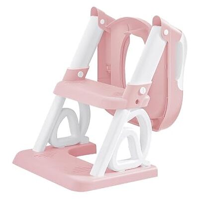 LANTUS WC per bambini, riduttore WC con gradini, IN I Toilette Vasetto WC Bebe Antiscivolo Adattatore WC Bambino Bambino Seggiolino Riduttore, Regolabile in Altezza e Pieghevole, PVC (rosa) LANTUS WC per bambini, riduttore WC con gradini, IN I Toilette Vasetto WC Bebe Antiscivolo Adattatore WC Bambino Bambino Seggiolino Riduttore, Regolabile in Altezza e Pieghevole, PVC (rosa)