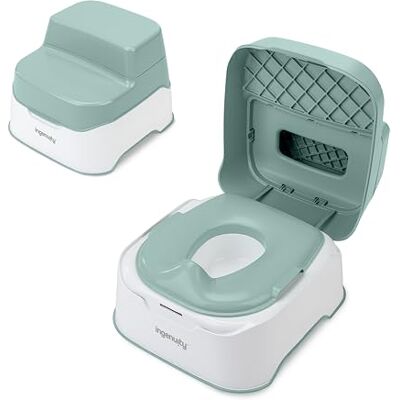 Ingenuity , sistema 3-in-1 Prepare to Potty Vasino, copri vasino, sgabello, facile installazione, 18+ mesi Ingenuity , sistema 3-in-1 Prepare to Potty Vasino, copri vasino, sgabello, facile installazione, 18+ mesi
