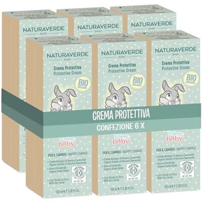 Naturaverde Baby- BIO- Disney- Crema Protettiva Emolliente, 6x100 ml Naturaverde Baby- BIO- Disney- Crema Protettiva Emolliente, 6x100 ml