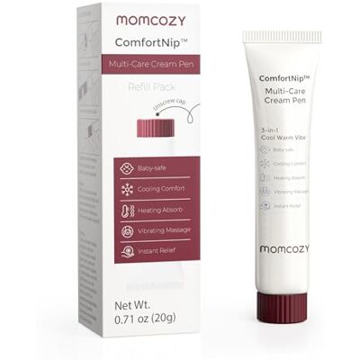momcozy ComfortNip Ricarica Crema Capezzoli, 20 g, Penna 3-in-1 Compatibile con Penna 3-in-1, formula a base acquosa con estratti botanici, senza lanolina né profumo momcozy ComfortNip Ricarica Crema Capezzoli, 20 g, Penna 3-in-1 Compatibile con Penna 3-in-1, formula a base acquosa con estratti botanici, senza lanolina né profumo