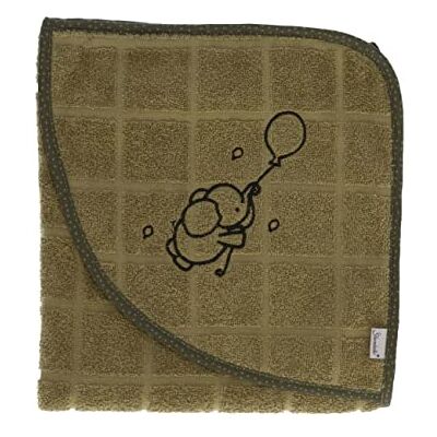 Sterntaler Asciugamano da bagno unisex per bambini, con cappuccio, motivo elefante, Eddy, 80 x 80 cm, colore: verde Sterntaler Asciugamano da bagno unisex per bambini, con cappuccio, motivo elefante, Eddy, 80 x 80 cm, colore: verde