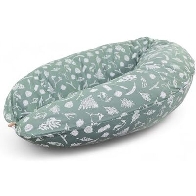 HOBEA-Germany Cuscino per allattamento 190 cm x 76 cm XXL Cuscino per la gravidanza Cuscino per chi dorme sul fianco con rivestimento in cotone biologico (Foresta) HOBEA-Germany Cuscino per allattamento 190 cm x 76 cm XXL Cuscino per la gravidanza Cuscino per chi dorme sul fianco con rivestimento in cotone biologico (Foresta)