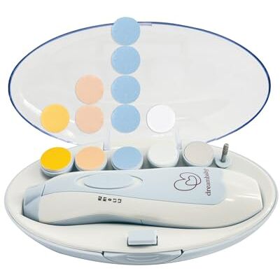 Dreambaby Baby & Me Nail Care Kit 16 Piece Electric Nail Trimmer for Babies Comes with 6 Shape & Trim Options and 8 Replacement Pads Dreambaby Baby & Me Nail Care Kit 16 Piece Electric Nail Trimmer for Babies Comes with 6 Shape & Trim Options and 8 Replacement Pads