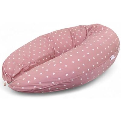 HOBEA-Germany Cuscino per allattamento 190 cm x 76 cm XXL Cuscino per la gravidanza Cuscino per chi dorme sul fianco con rivestimento in cotone biologico (cuori rosa scuro) HOBEA-Germany Cuscino per allattamento 190 cm x 76 cm XXL Cuscino per la gravidanza Cuscino per chi dorme sul fianco con rivestimento in cotone biologico (cuori rosa scuro)