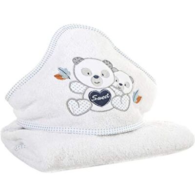 Eurofirany Design91 Baby Baby Asciugamano con Cappuccio Bianco Blu Asciugamano 75 x 75 cm Asciugamano per Bambini Motivo Orsetto Teddy Bambino Bagno Morbido Morbido Eurofirany Design91 Baby Baby Asciugamano con Cappuccio Bianco Blu Asciugamano 75 x 75 cm Asciugamano per Bambini Motivo Orsetto Teddy Bambino Bagno Morbido Morbido