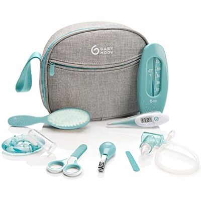 Babymoov Set per l'Igiene e Cura del Bambino, 9 Accessories, Blu (Aqua) Babymoov Set per l'Igiene e Cura del Bambino, 9 Accessories, Blu (Aqua)
