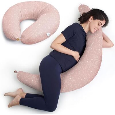Niimo ® Cuscino Gravidanza e Allattamento – 2-in-1 per Dormire Laterale 200 x 70 cm, 100% Cotone, OEKO-TEX® Standard 100, Traspirante e Lavabile in Lavatrice, Cuscino Allattamento e Gravidanza 2in1 Niimo ® Cuscino Gravidanza e Allattamento – 2-in-1 per Dormire Laterale 200 x 70 cm, 100% Cotone, OEKO-TEX® Standard 100, Traspirante e Lavabile in Lavatrice, Cuscino Allattamento e Gravidanza 2in1