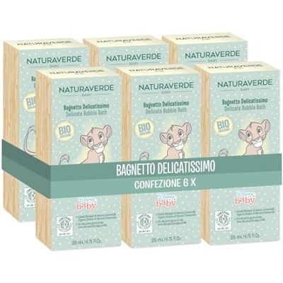 Naturaverde Baby-BIO- Disney- Bagnetto Delicatissimo, 6x 200ml Naturaverde Baby-BIO- Disney- Bagnetto Delicatissimo, 6x 200ml