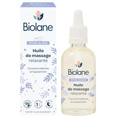 Biolane Olio da massaggio Bambino Relax Profumo rilassante e lenitivo 99% di ingredienti naturali 50 ml Made in Francia, Bianco, 50,00 ml (Confezione da 1) Biolane Olio da massaggio Bambino Relax Profumo rilassante e lenitivo 99% di ingredienti naturali 50 ml Made in Francia, Bianco, 50,00 ml (Confezione da 1)